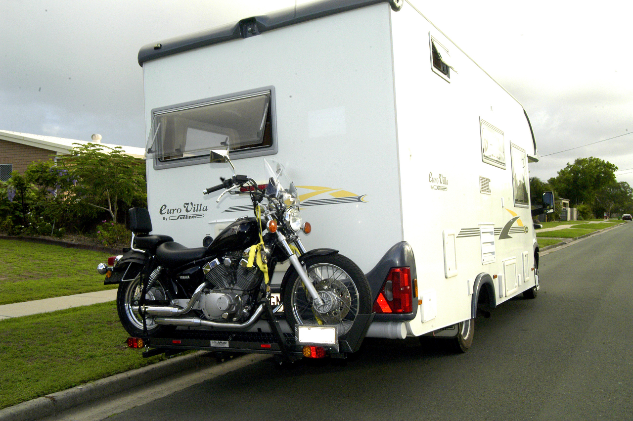 motorbike rack for caravan